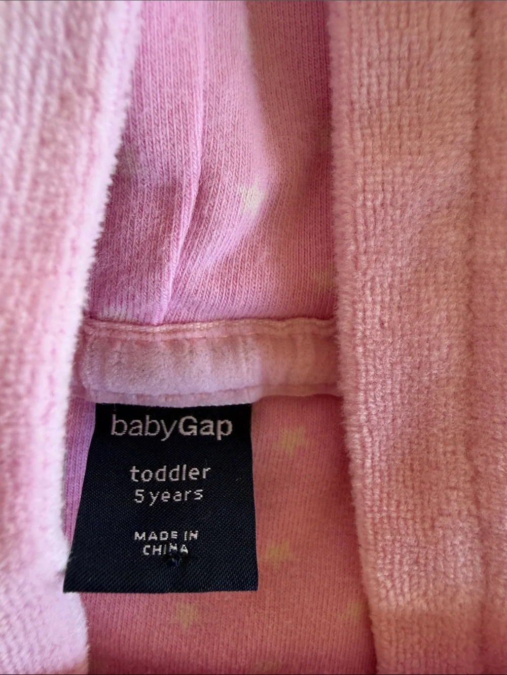 BabyGap Toddler Pink Star Hoodie